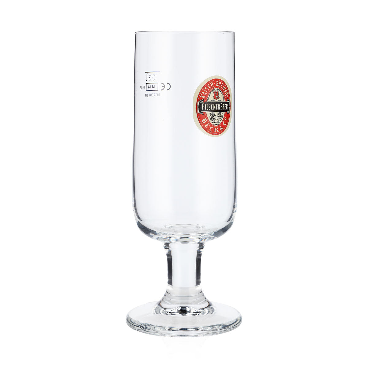 Lot de 6 verres à bière Beck's 0,3 l, logo rétro « Pilsener Beer » (Ritzenhoff) – Vue 4