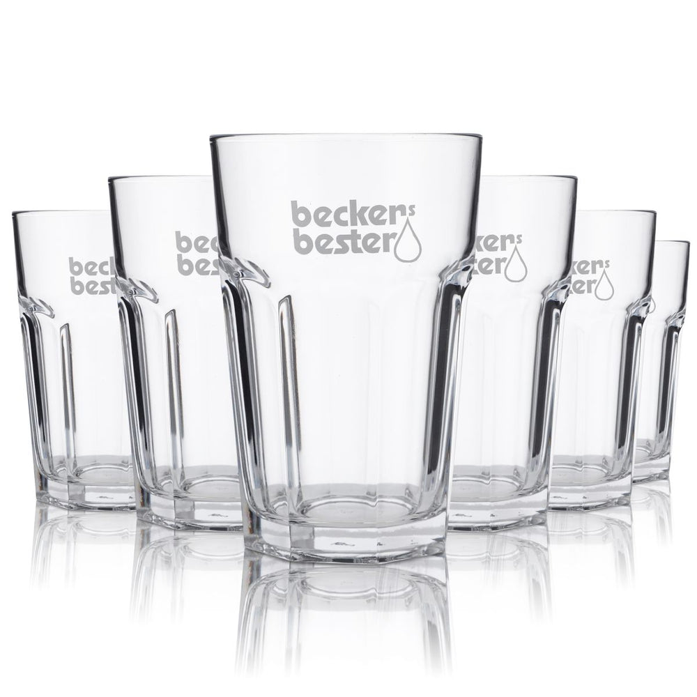 6x Beckers Bester Glas 0,42 l Verre à jus Willi Becher Tumbler Verres Set Verre à boire
