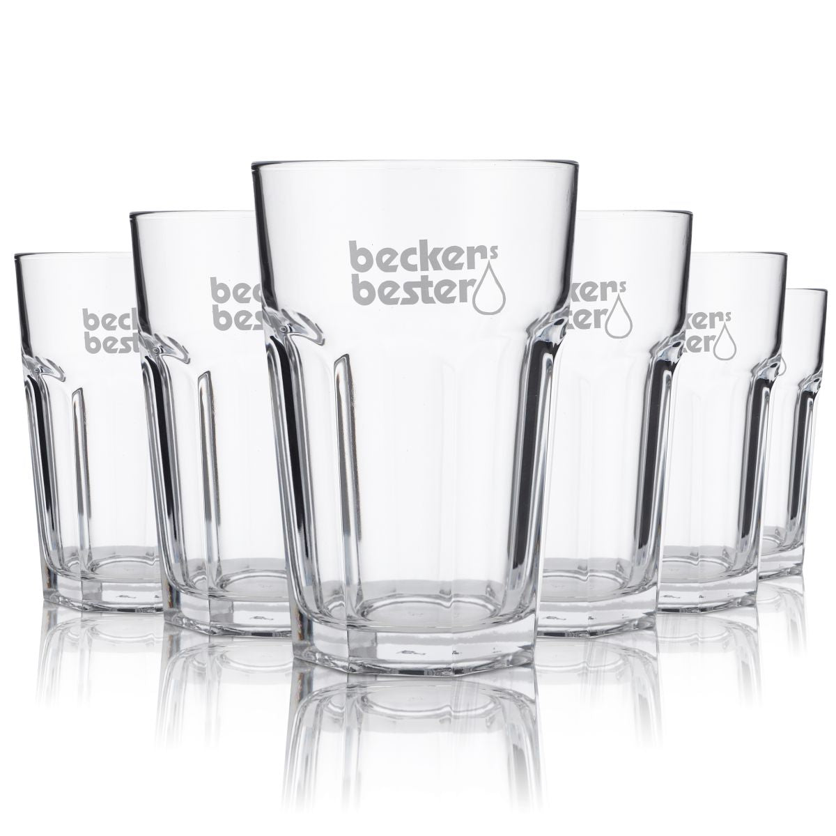 6x Beckers Bester Glas 0,42 l Verre à jus Willi Becher Tumbler Verres Set Verre à boire