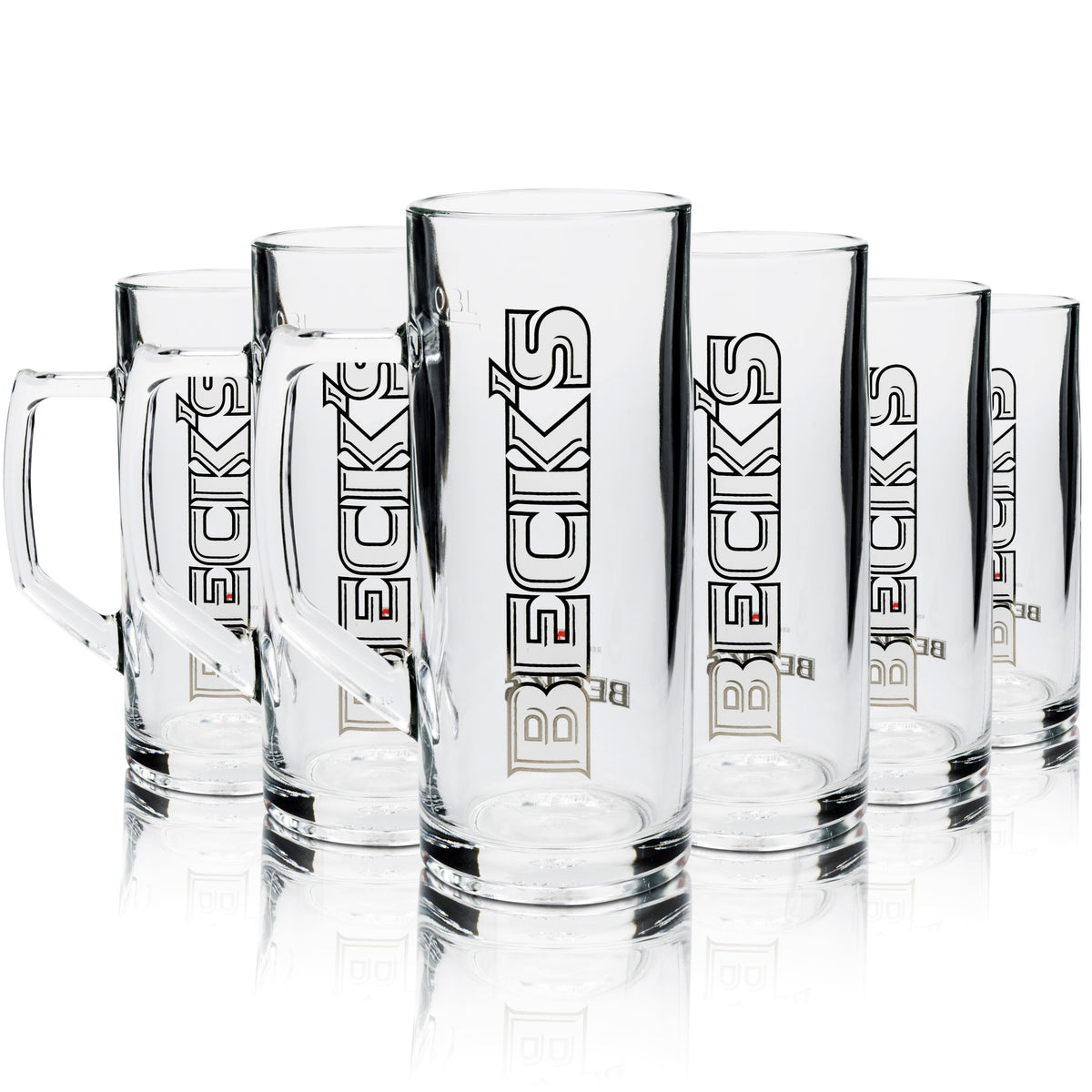 6 verres à bière Becks 0,3 l, chope Donau Sahm – Vue 5