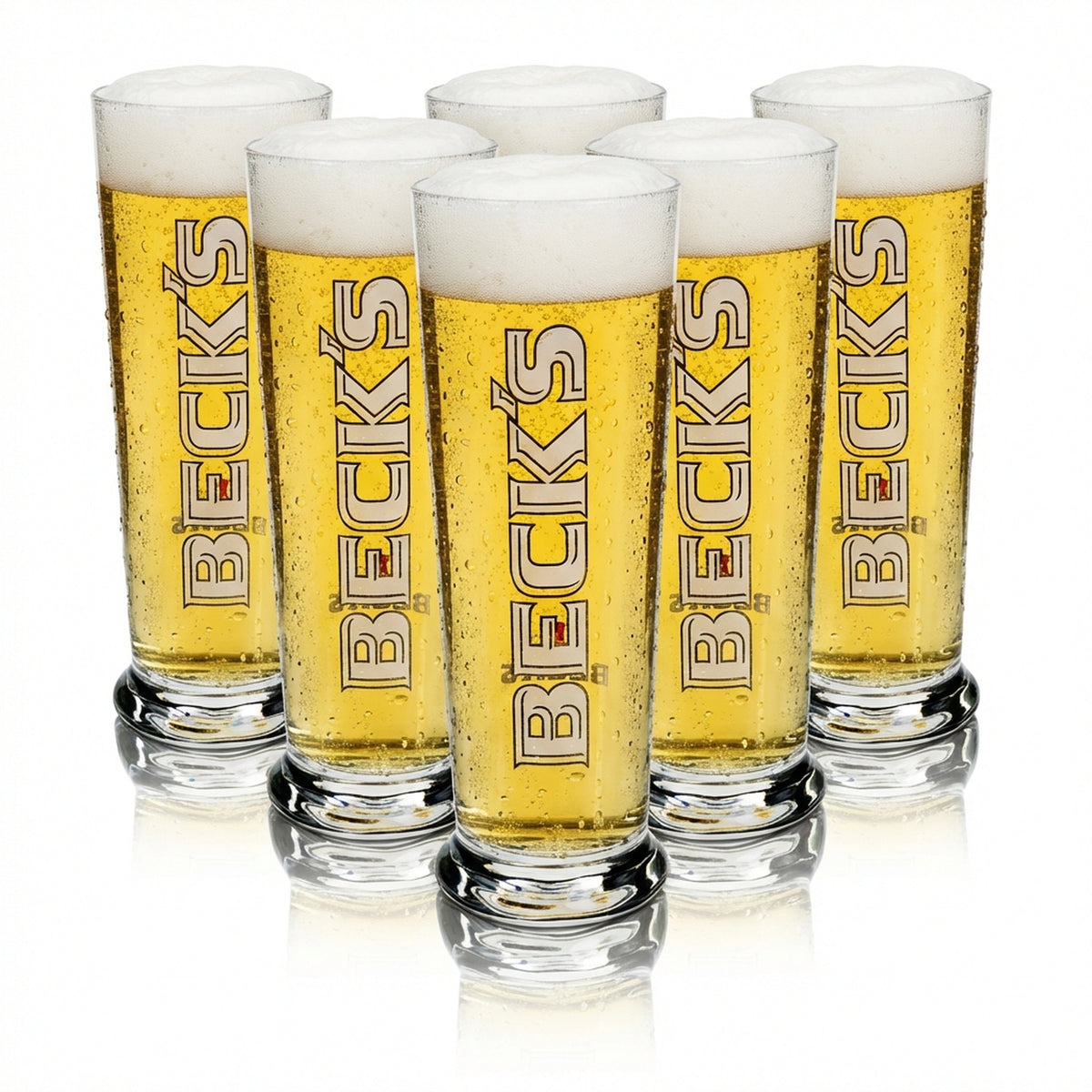 6 verres à bière Becks Verres à bière Verres 0,3 l Verre Seattle Sahm