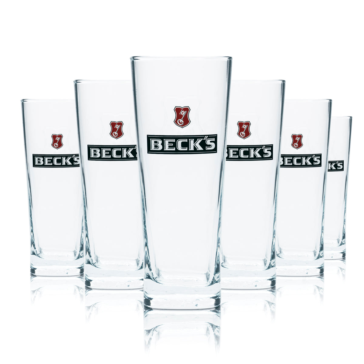 6 verres Becks 0,4 l Contour Henry Verres à bière Coupe Verres calibrés Gastronomie Bière – Vue 6