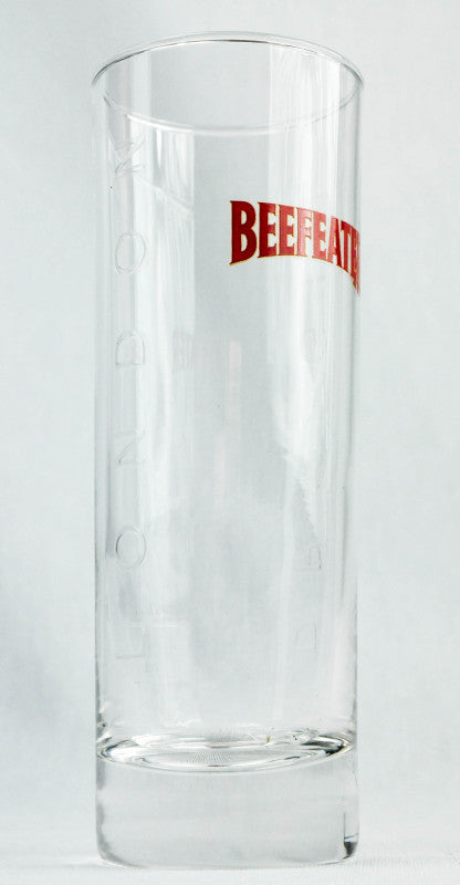 6 verres à gin Beefeater Verre à long drink Écriture en relief « Dry Gin » Logo rouge