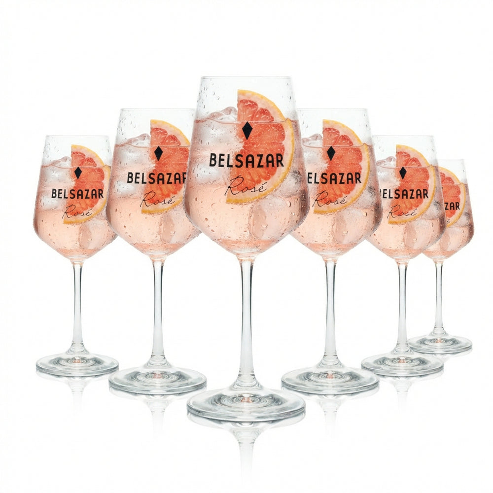 6x Belsazar Verre 0,39 l Verres à vermouth Apéritif Cocktail Long drink Rosé Tonic