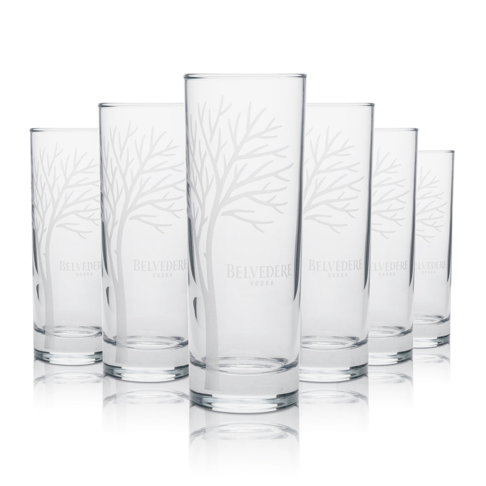 6x Verres Belvedere 0,3 l Verres à long drink Highball Set Cocktails Vodka Premium