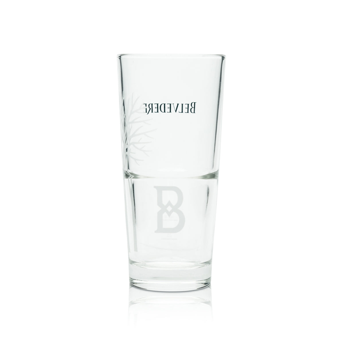6 verres à long drink Belvedere Vodka nouveau motif « B » verres à cocktail chêne bar – Vue 2