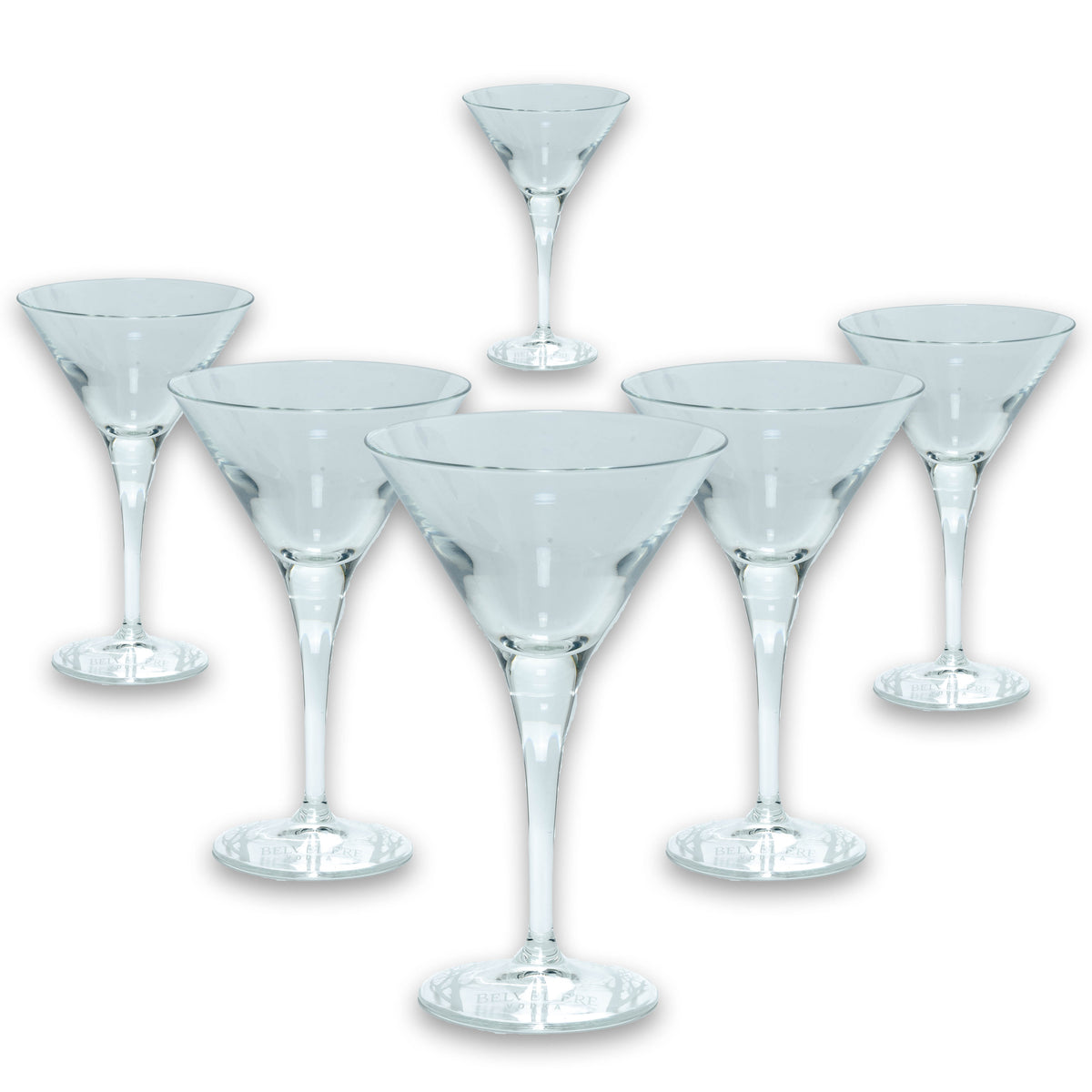 6x Verre à martini Belvedere Vodka – Vue 2