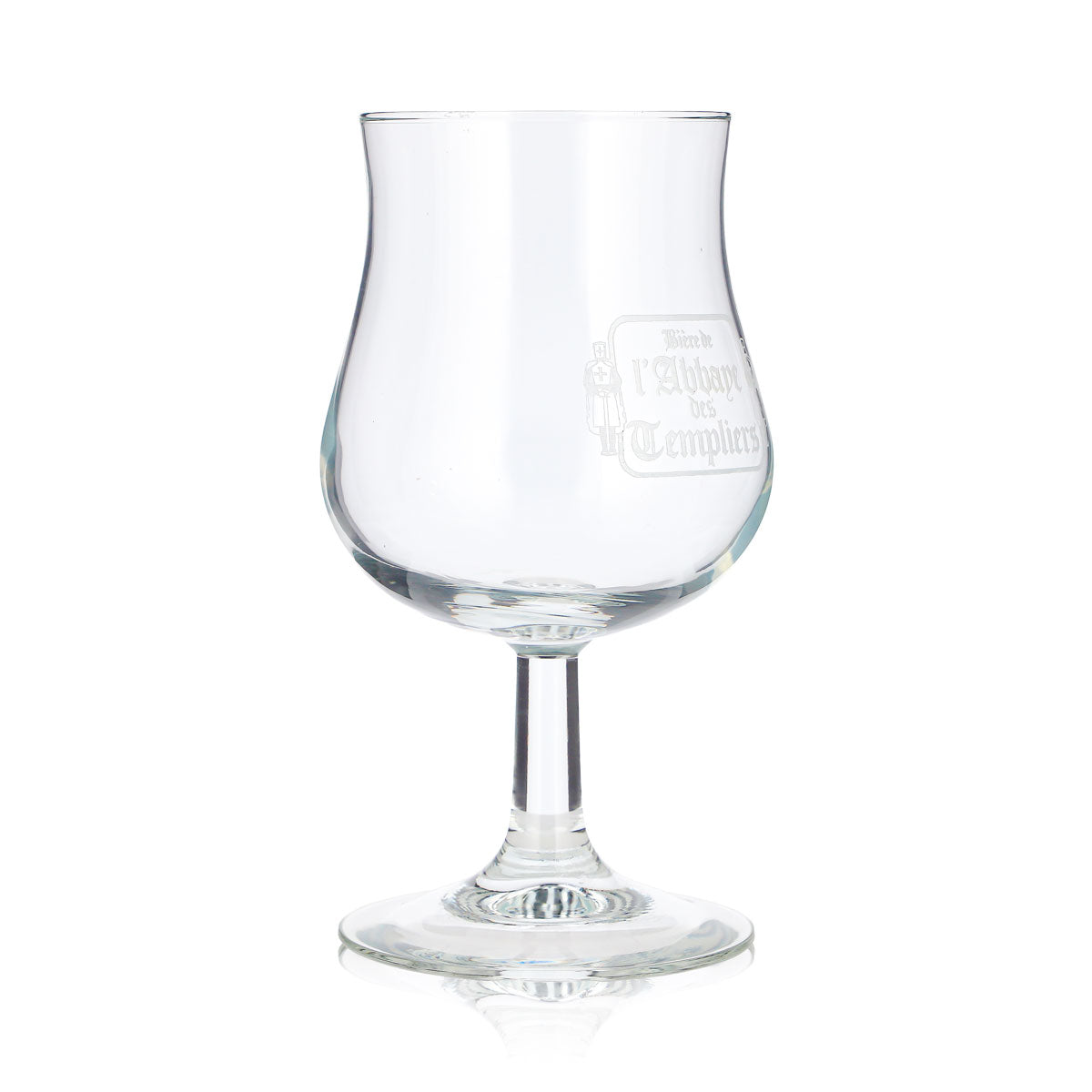 6 verres à bière « Bieres d’Abbaye » de 0,38 l, forme tulipe, avec le logo « Ritter » en blanc (lot de 6) – Vue 4