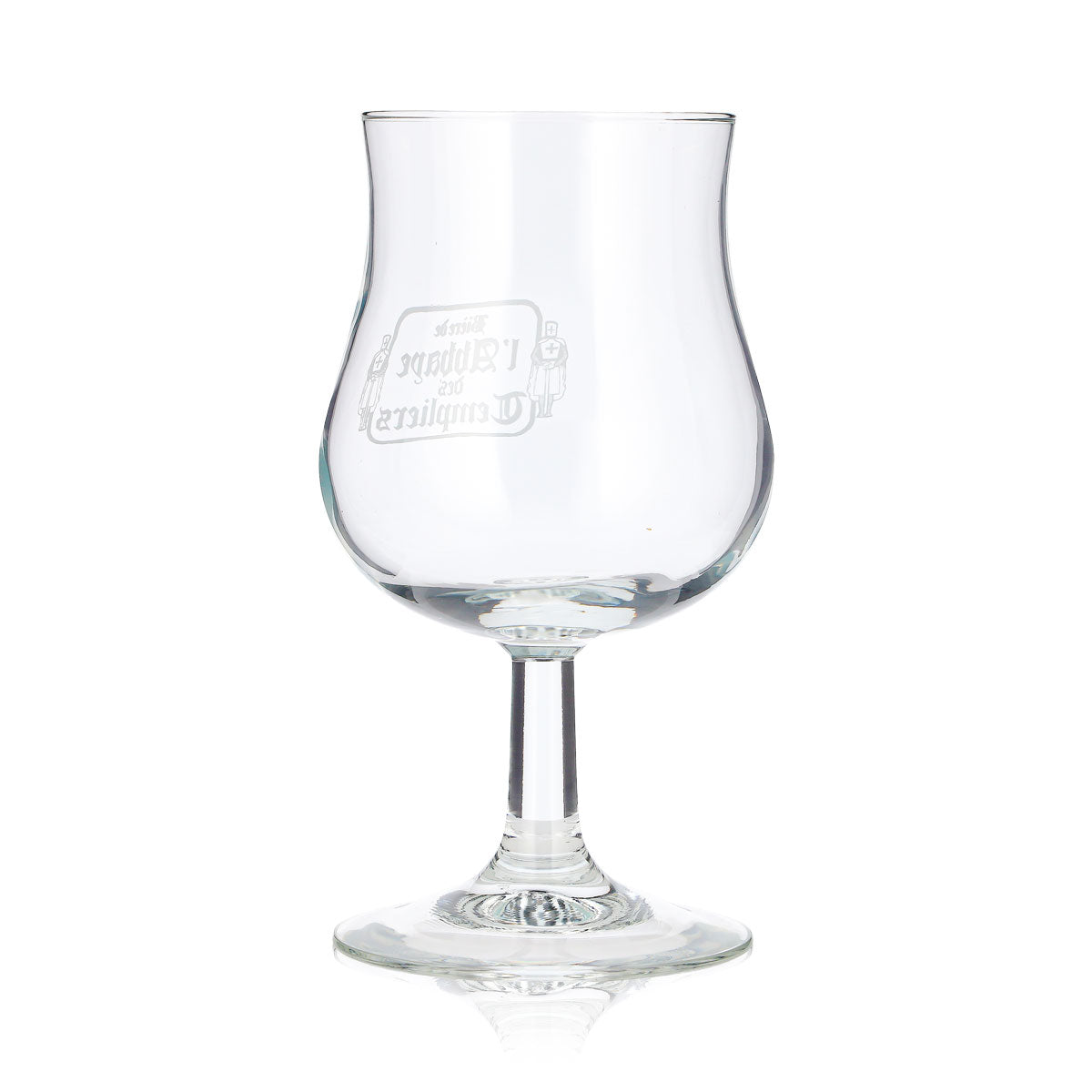 6 verres à bière « Bieres d’Abbaye » de 0,38 l, forme tulipe, avec le logo « Ritter » en blanc (lot de 6) – Vue 5