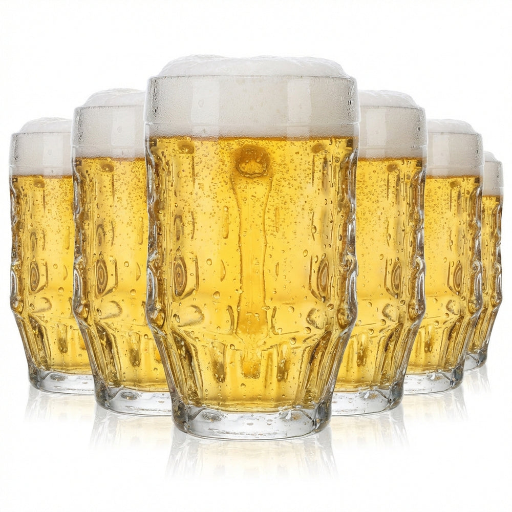 6 chopes à bière en verre 0,5 l Verres Seidel Humpen Krug Blanco Malles
