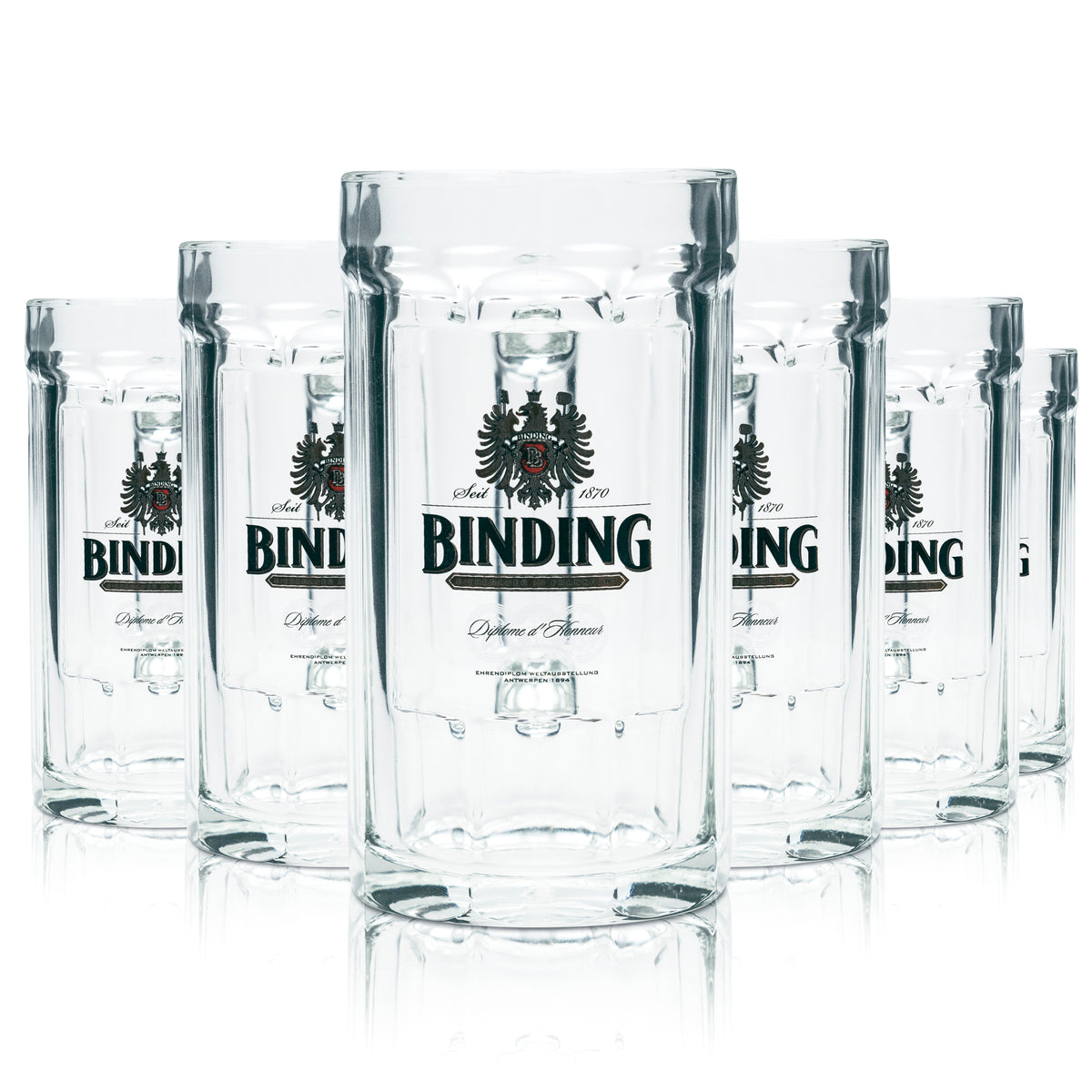 6x verre à bière Binding 0,4 l chope Humpen Seidel verres Gastro Kneipe diplôme Pils – Vue 4