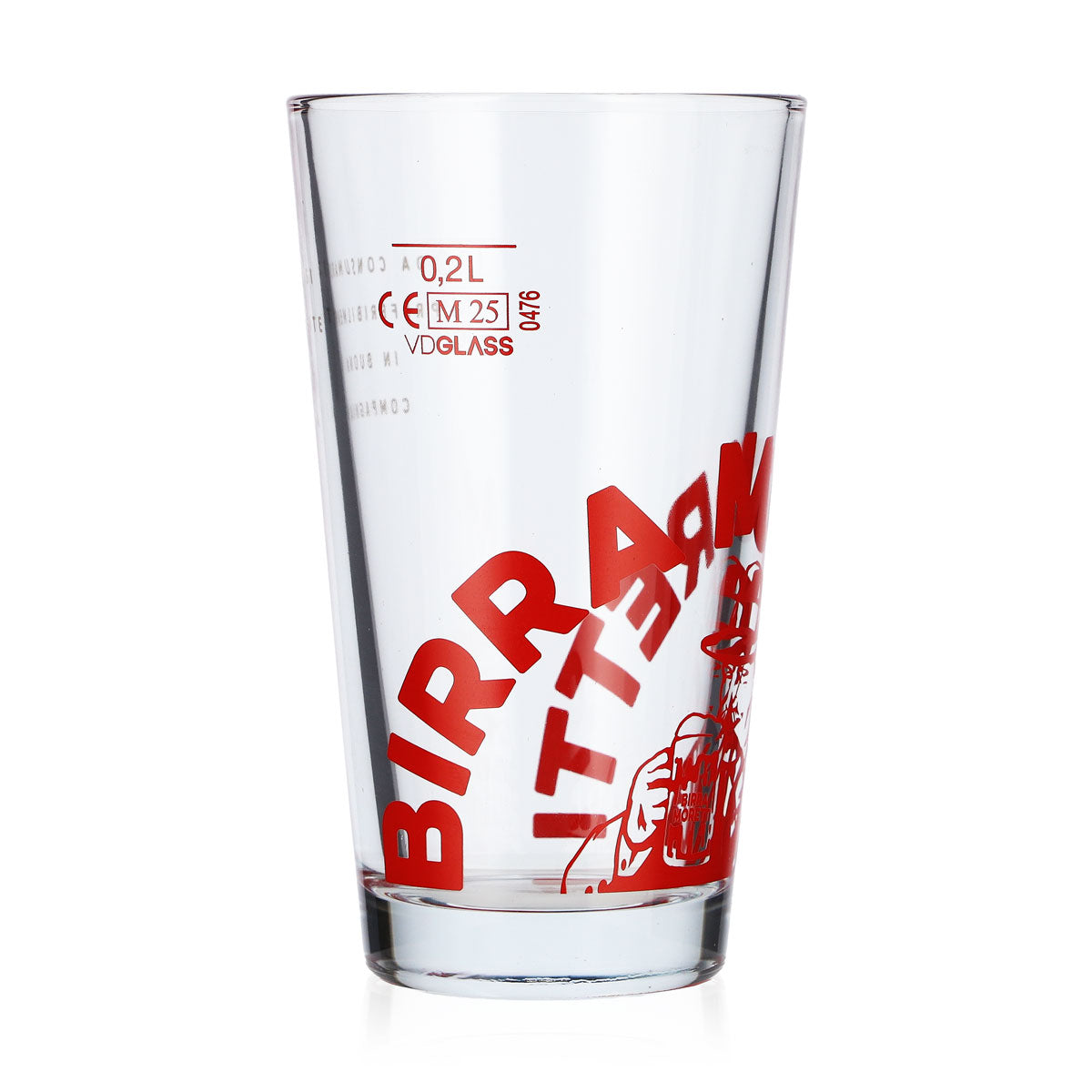 6 verres à bière Birra Moretti de 0,2 l, avec logo rouge, verres à bière Willibecher (lot de 6) – Vue 3