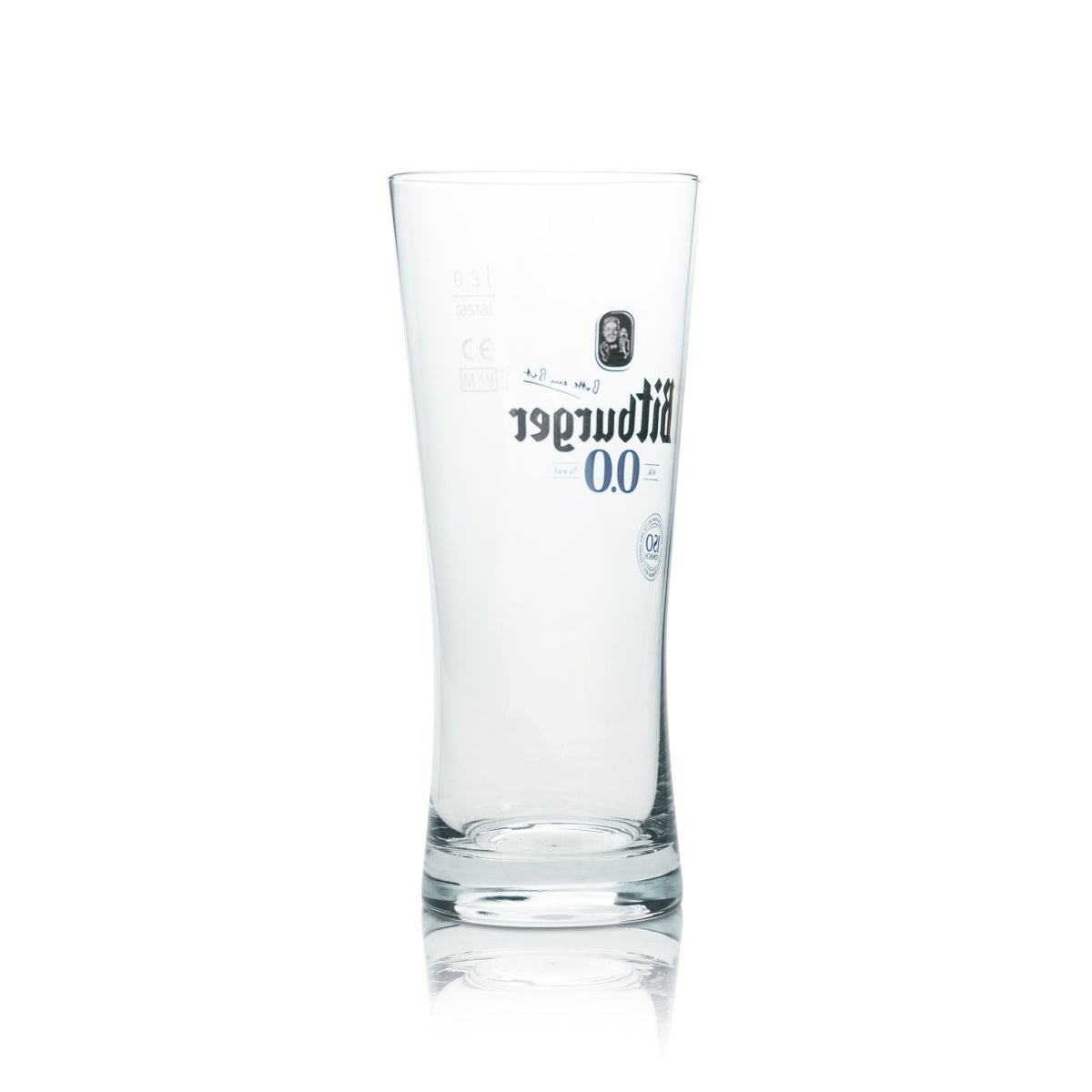 6 verres à bière Bitburger 0,3 l, forme tulipe, sans alcool, pour la restauration – Vue 4