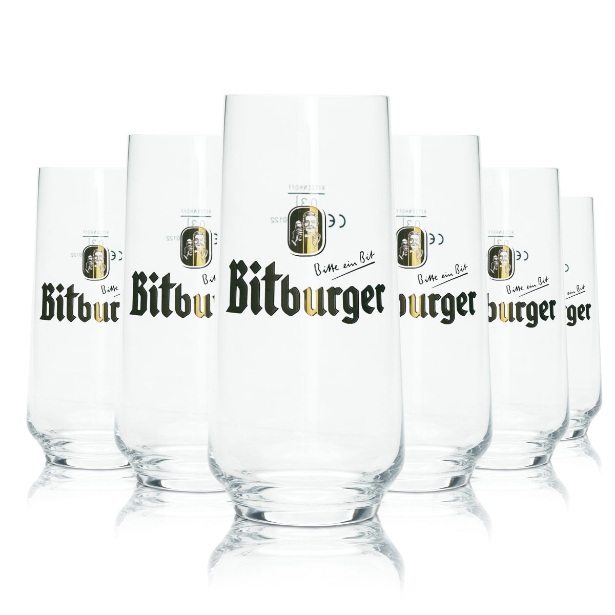 Lot de bière Bitburger Bar Set III comprenant 6 chopes, 6 verres, un décapsuleur et un porte-couvercle – Vue 4