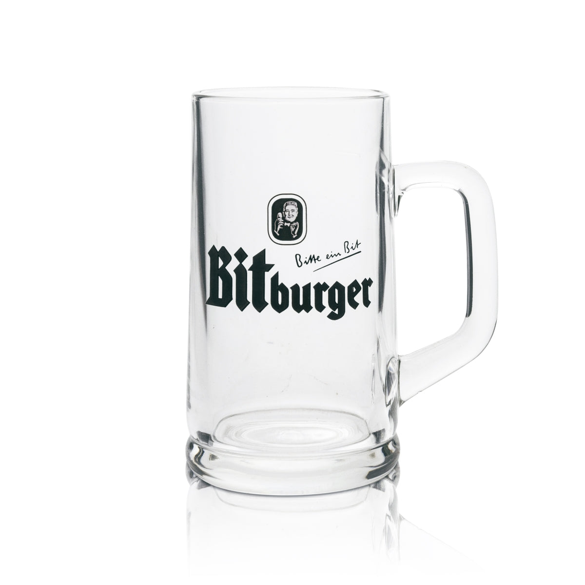 6 chopes en verre Bitburger 0,4 l Rastal – Vue 2