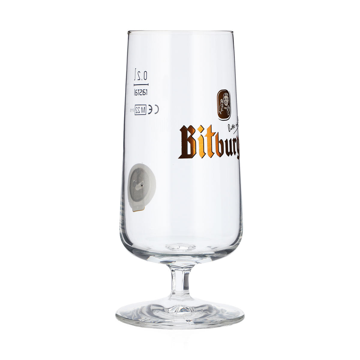 6 verres à bière Bitburger en forme de coupe 0,2 l avec puce NFC Rastal – Vue 3