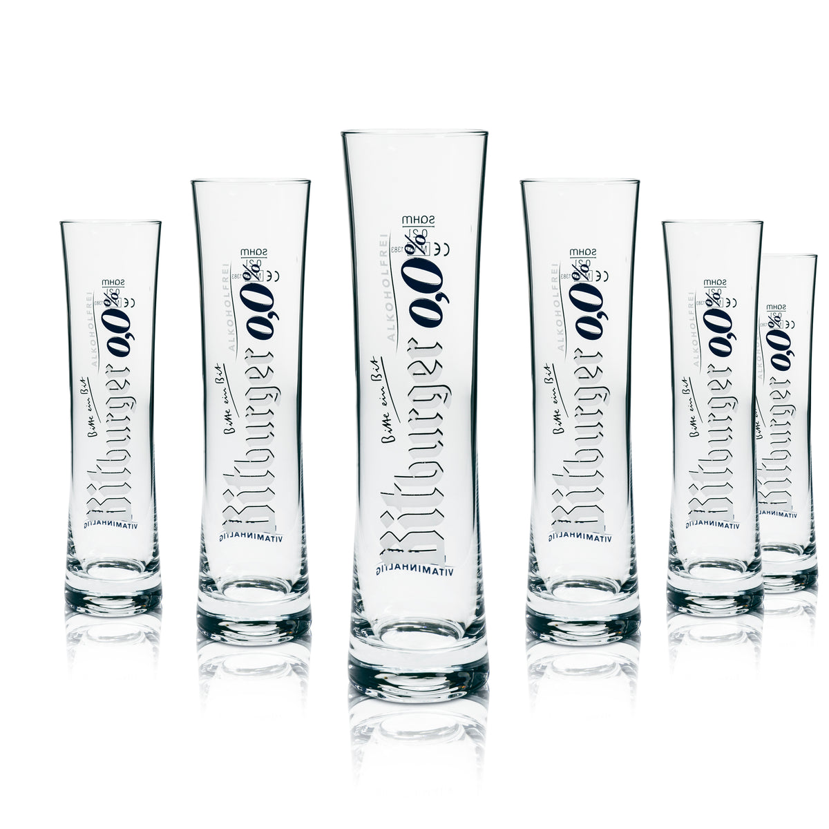 6 verres à bière Bitburger 0,2 l, sans alcool, 0,0 %, verres Gastro Brauerei – Vue 4