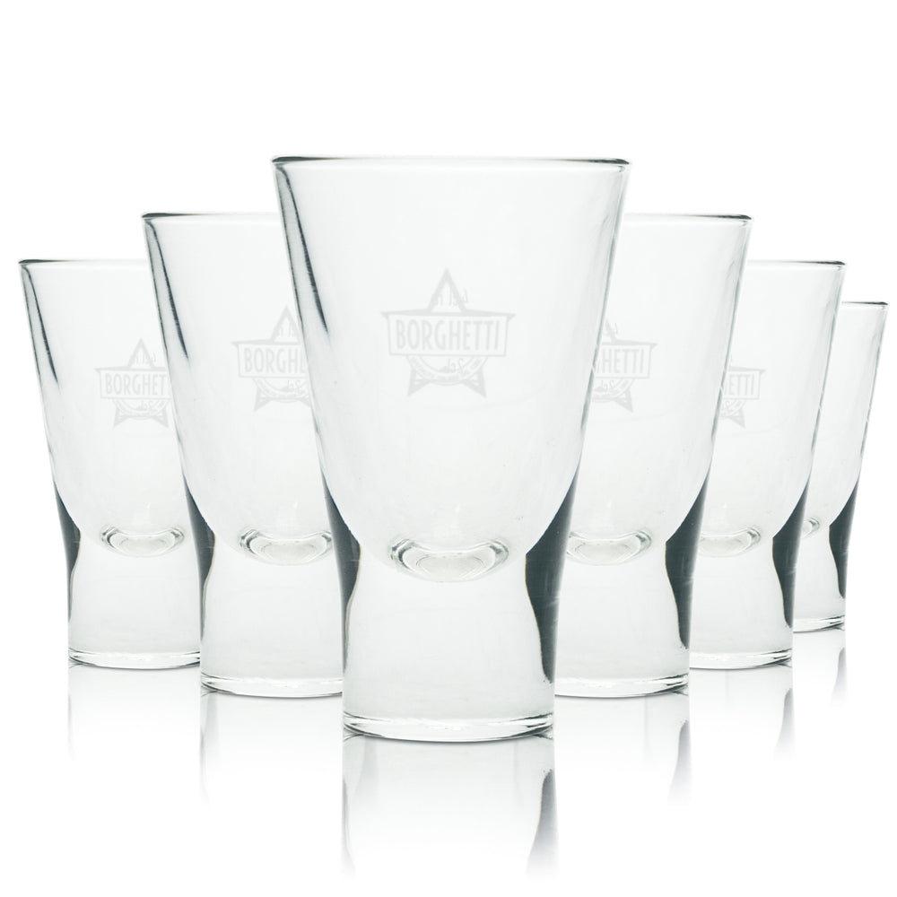 6x Verres à liqueur Borghetti 2 cl 4 cl Verres à sambuca Verres à shot Verres à café Bar