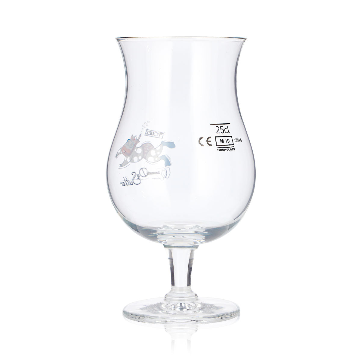 Lot de 6 verres à bière « Brasserie De Sutter » de 0,25 l, verres à bière artisanale avec motif de vache flottante (lot de 6) – Vue 5
