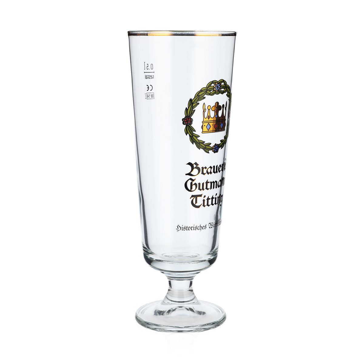 6 verres à bière Gutmann Titting de 0,5 l avec couronne et bec verseur – Vue 3