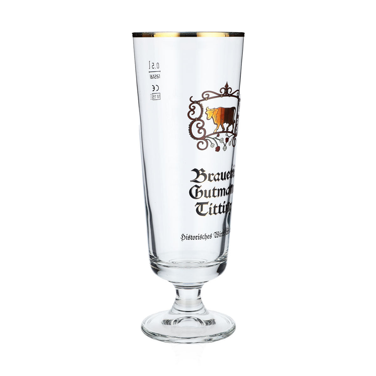 6 verres à bière Gutmann Titting de 0,5 l avec motif vache Rastal Brauerstutzen – Vue 3