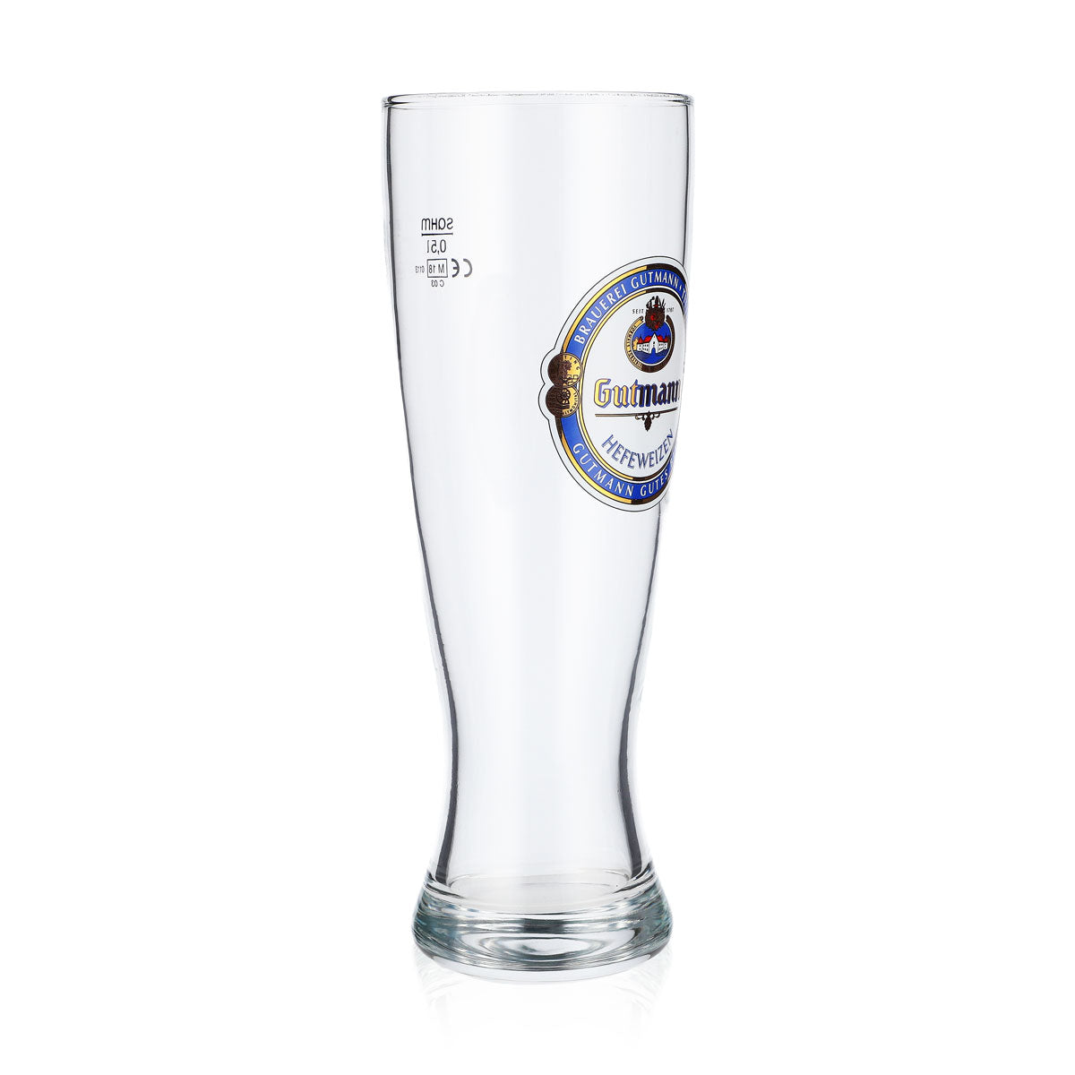 6 verres à bière Gutmann Titting 0,5 l Verre à bière blanche Logo bleu Obersee – Vue 3