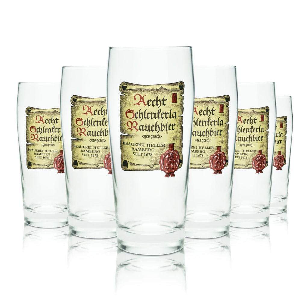 6x Brauerei Heller Verre à bière 0,5l Verres de coupe Willi Gobelets Set de verres Bavière