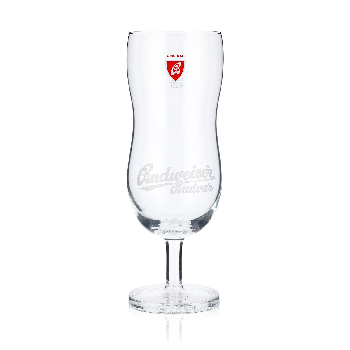 6 verres à bière Budweiser 0,25 l Verres à bière profilés Verres design Budvar – Vue 2