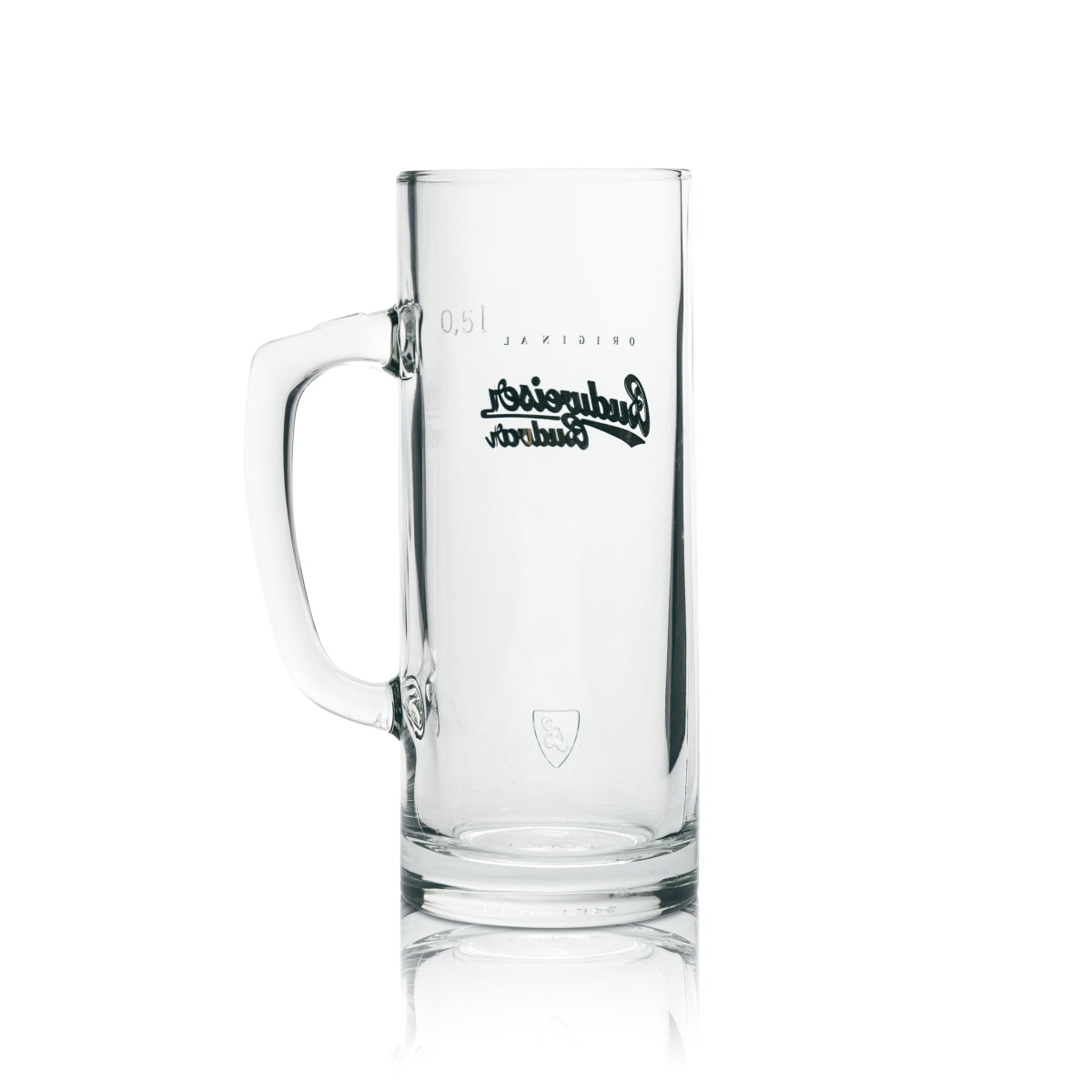 6 chopes à bière Budweiser 0,5 l avec logo doré – Vue 3