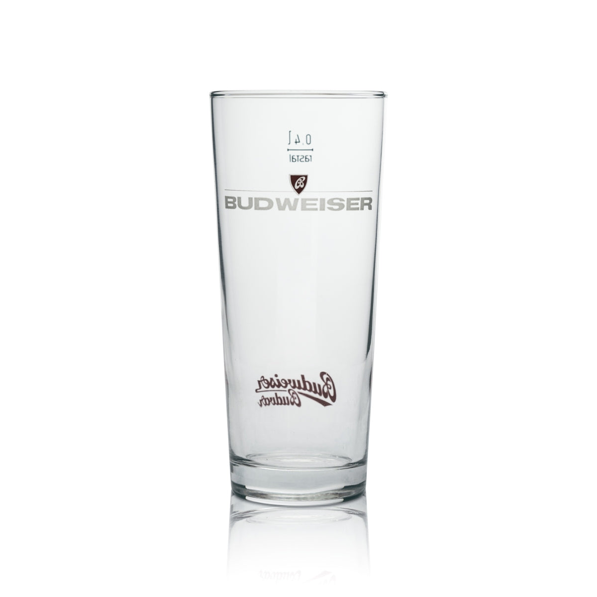 6 verres à bière Budweiser Longdrink ancien logo 0,4 l rastal – Vue 2