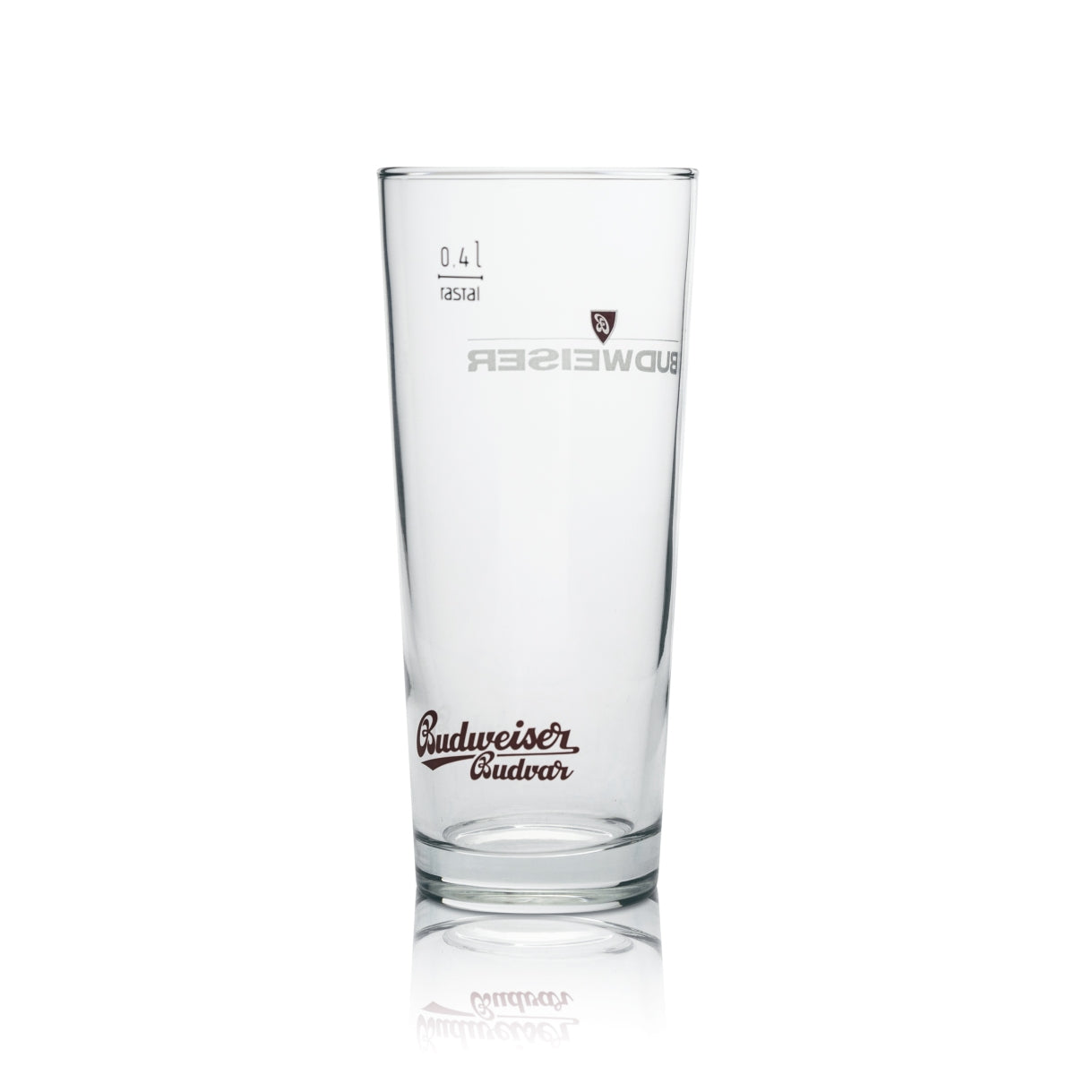 6 verres à bière Budweiser Longdrink ancien logo 0,4 l rastal – Vue 3