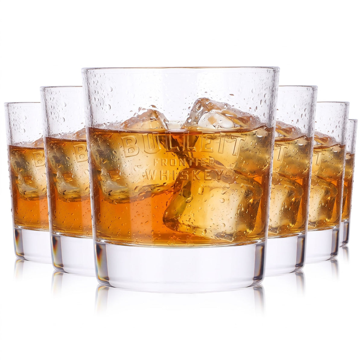 Lot de 6 verres à whisky Bulleit Frontier de 0,35 l (Tumbler Frontier Whiskey)