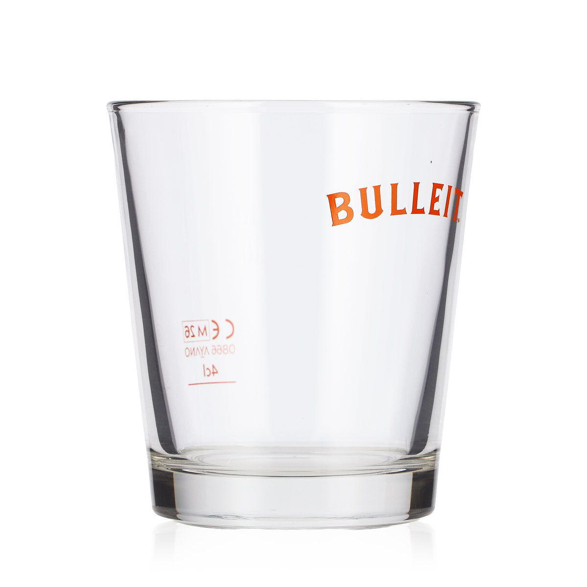 Lot de 6 verres à whisky Bulleit Frontier, verres tumbler de 4 cl, logo orange – Vue 3