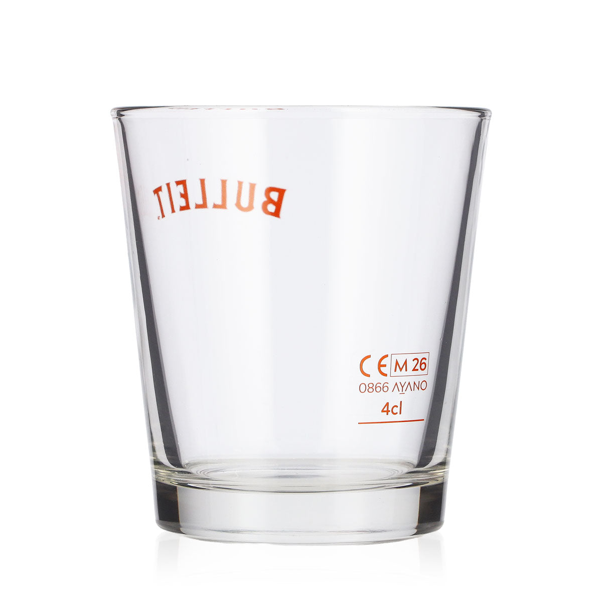 Lot de 6 verres à whisky Bulleit Frontier, verres tumbler de 4 cl, logo orange – Vue 4