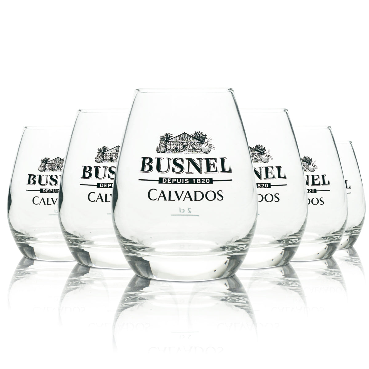 6x Verres à calvados Busnel 0,2 l Verres à dégustation coniques en chêne