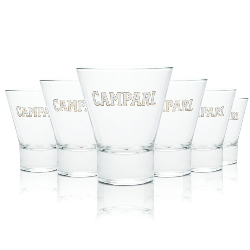 6 verres Campari 0,25 l Tumbler Gobelets Verres en forme de V Longdrink Spritz Gastro Chêne