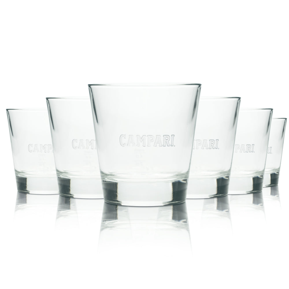 6 verres à liqueur Campari 0,2 l, verres à long drink, verres à apéritif, verres à vermouth, verres de bar