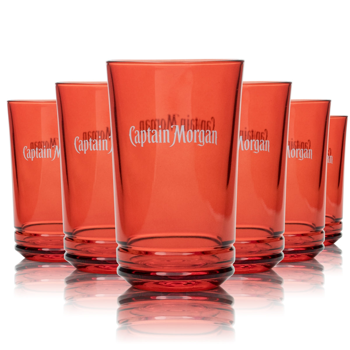 6 verres Captain Morgan 0,4 l Verres à cocktail Long Drink Cola Cuba Libre Apéritif