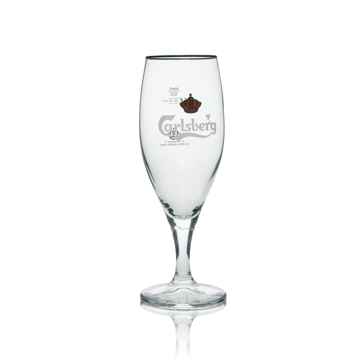 6 verres à bière Carlsberg 0,3 l avec bord doré Sahm – Vue 2