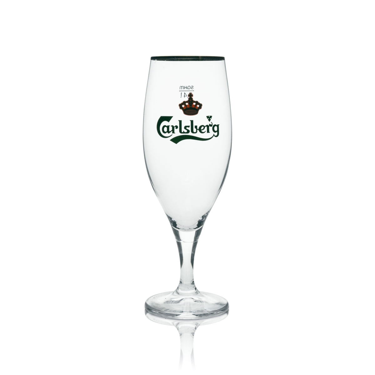 6 verres à bière Carlsberg 0,4 l avec bord doré Sahm – Vue 2