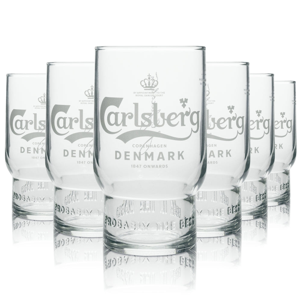 6 verres à bière Carlsberg Better 250 ml