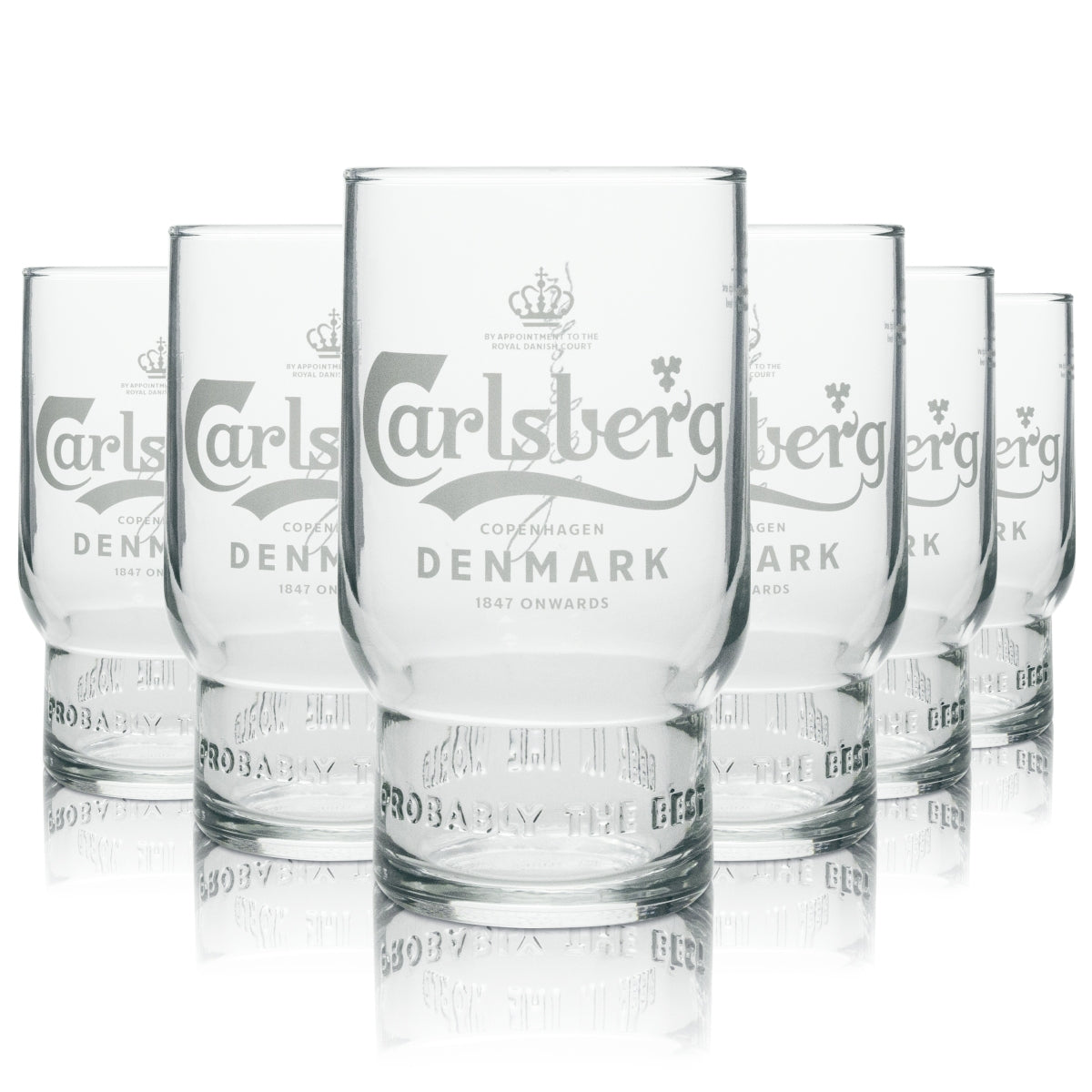 6 verres à bière Carlsberg Better 250 ml