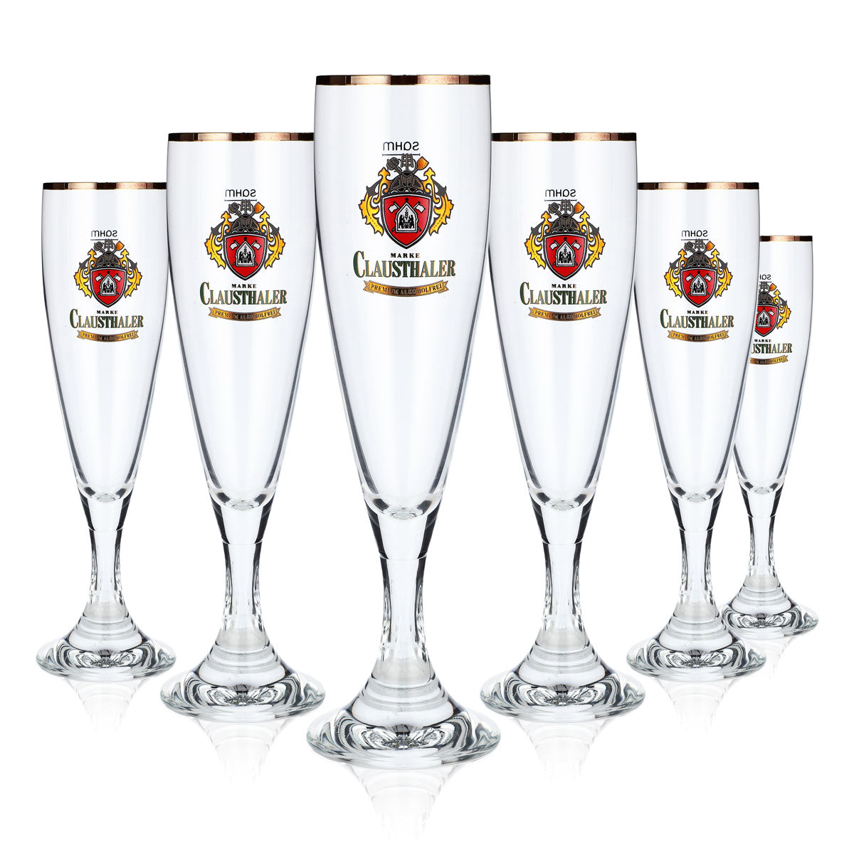 6 verres à bière Clausthaler sans alcool Verres à bière Coupe Verre à bière 0,2 l – Vue 5