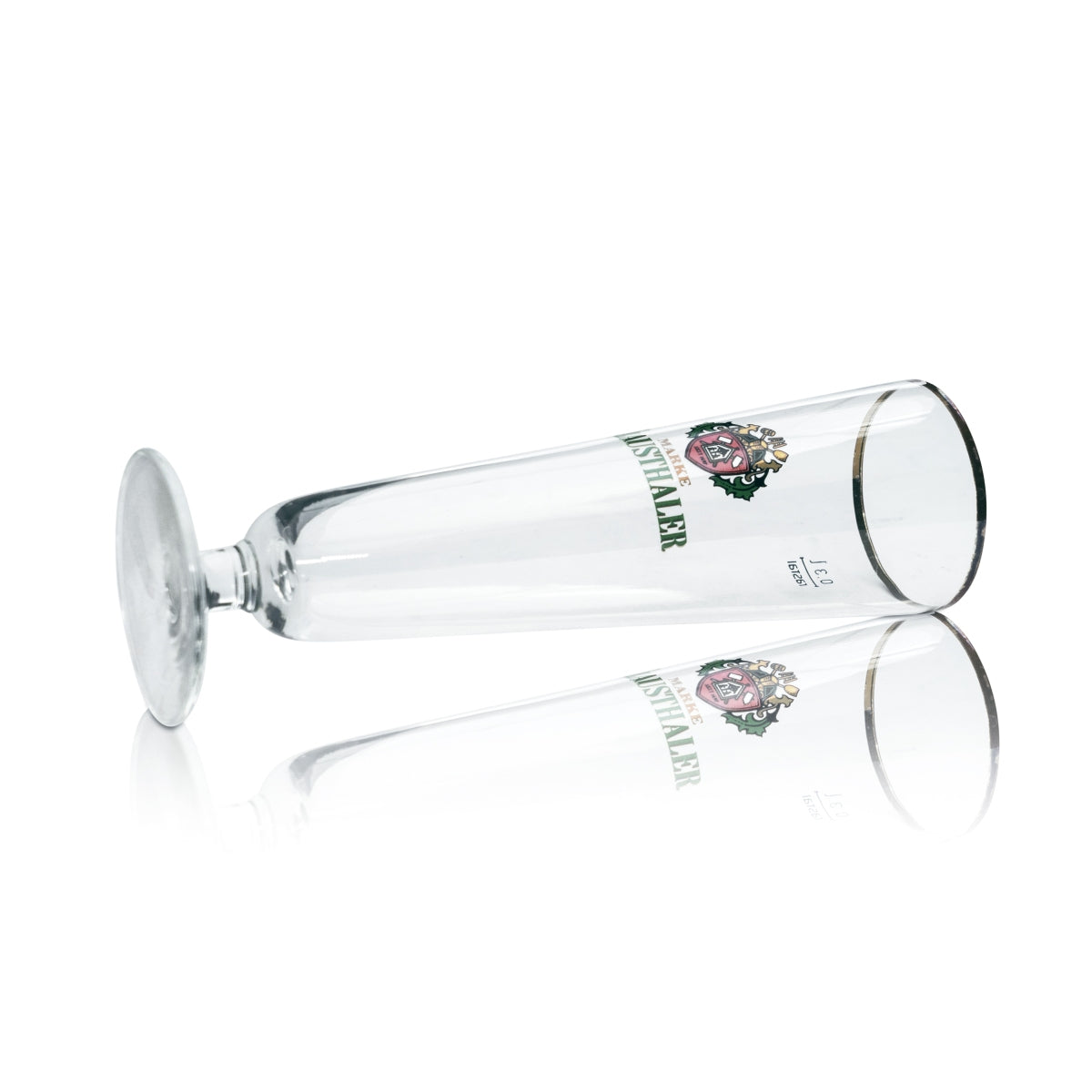 6 verres à bière Clausthaler 0,3 l, forme tulipe, bord doré, verres gastronomiques Pilsner pour bar – Vue 5