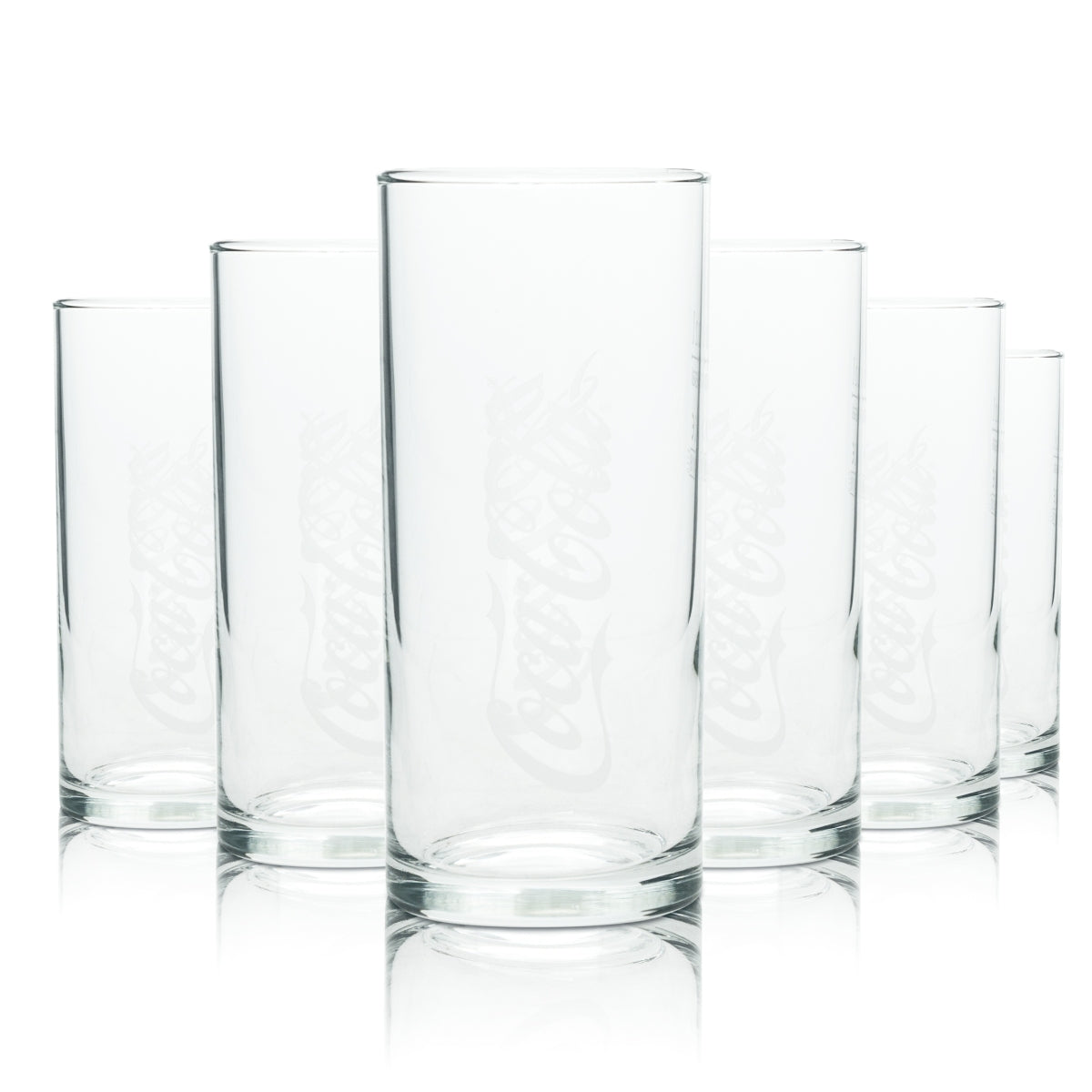 6 verres Coca Cola 0,2 l Wave Retro ancienne version Verres Double vague Collectionneur Bar