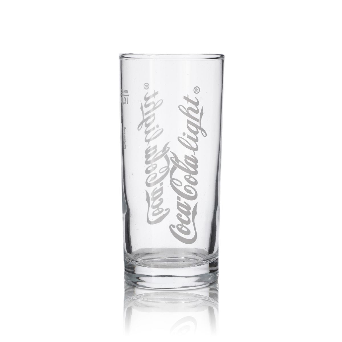 6 verres Coca Cola rétro cultes « Coca Cola Light 0,3 l logo vertical » – Vue 2