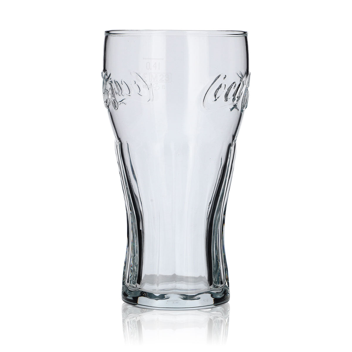6 verres Coca Cola 0,4 l pour boissons gazeuses, ensemble de verres à limonade avec inscription en relief iconique – Vue 5