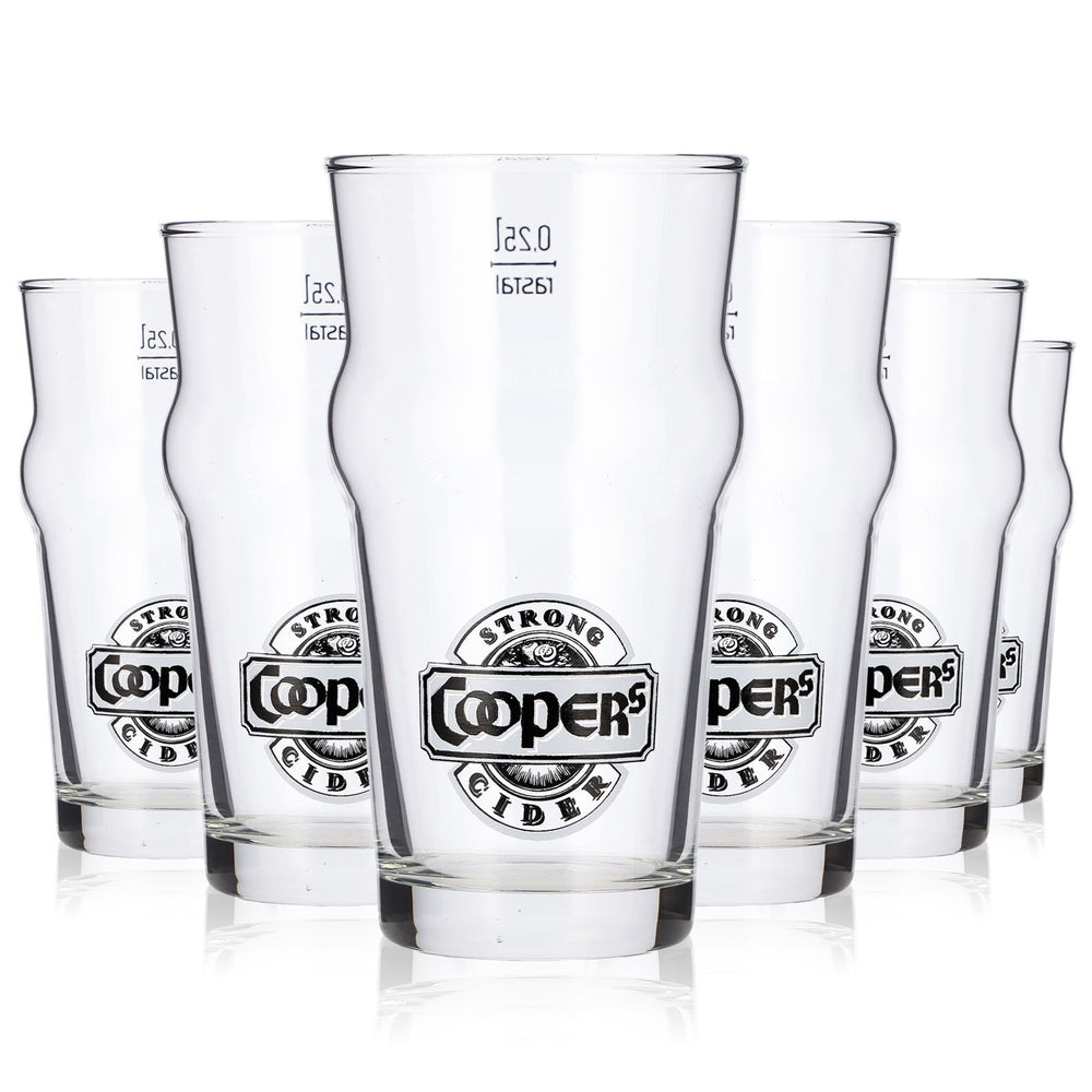 6 verres à bière Cooper's, verres de 0,25 l, verres à bière « Kontur » et « Rastal », chopes à bière