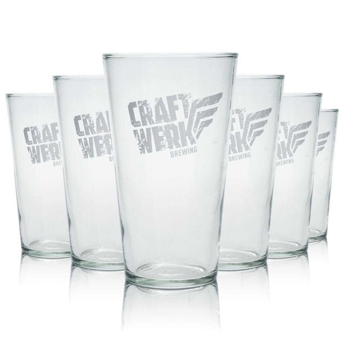 6 verres à bière Craftwerk - Verres à bière 0,3 l Set de la brasserie artisanale Bitburger Étalonnés pour la restauration – Vue 2