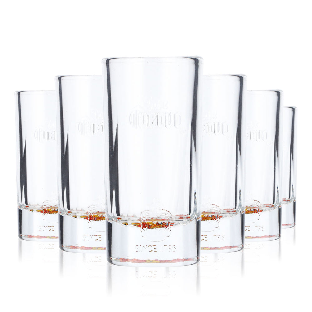 6x Cuervo Jose Tequila Verre Stamper 4cl Verre à shot Fond coloré Wiva